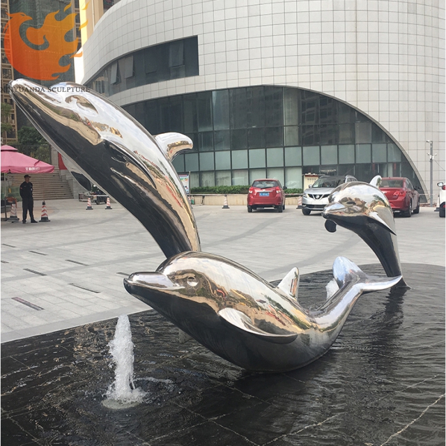 Stainless Steel Sculpture dolphin